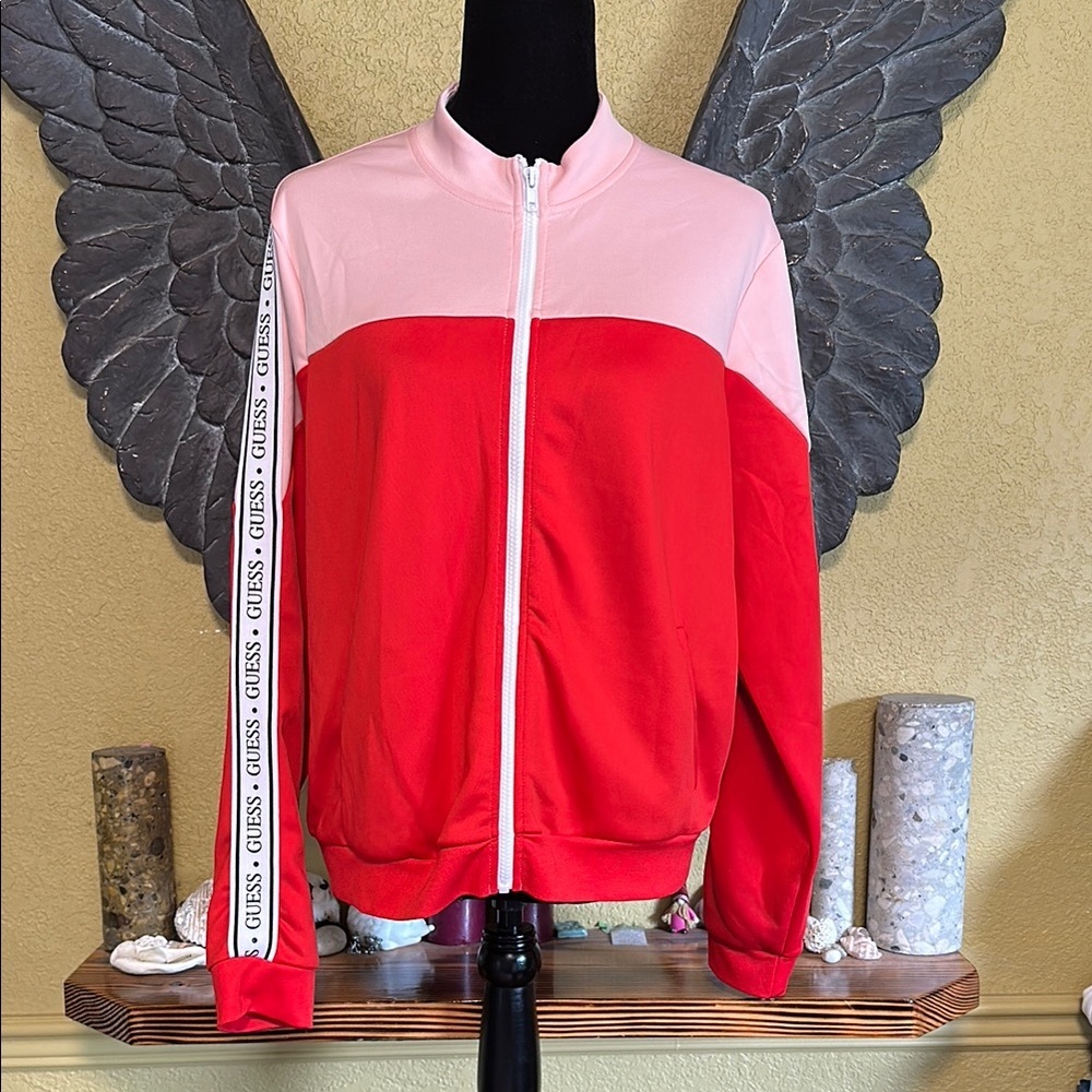 Guess Two-Tone Red and Pink Jacket